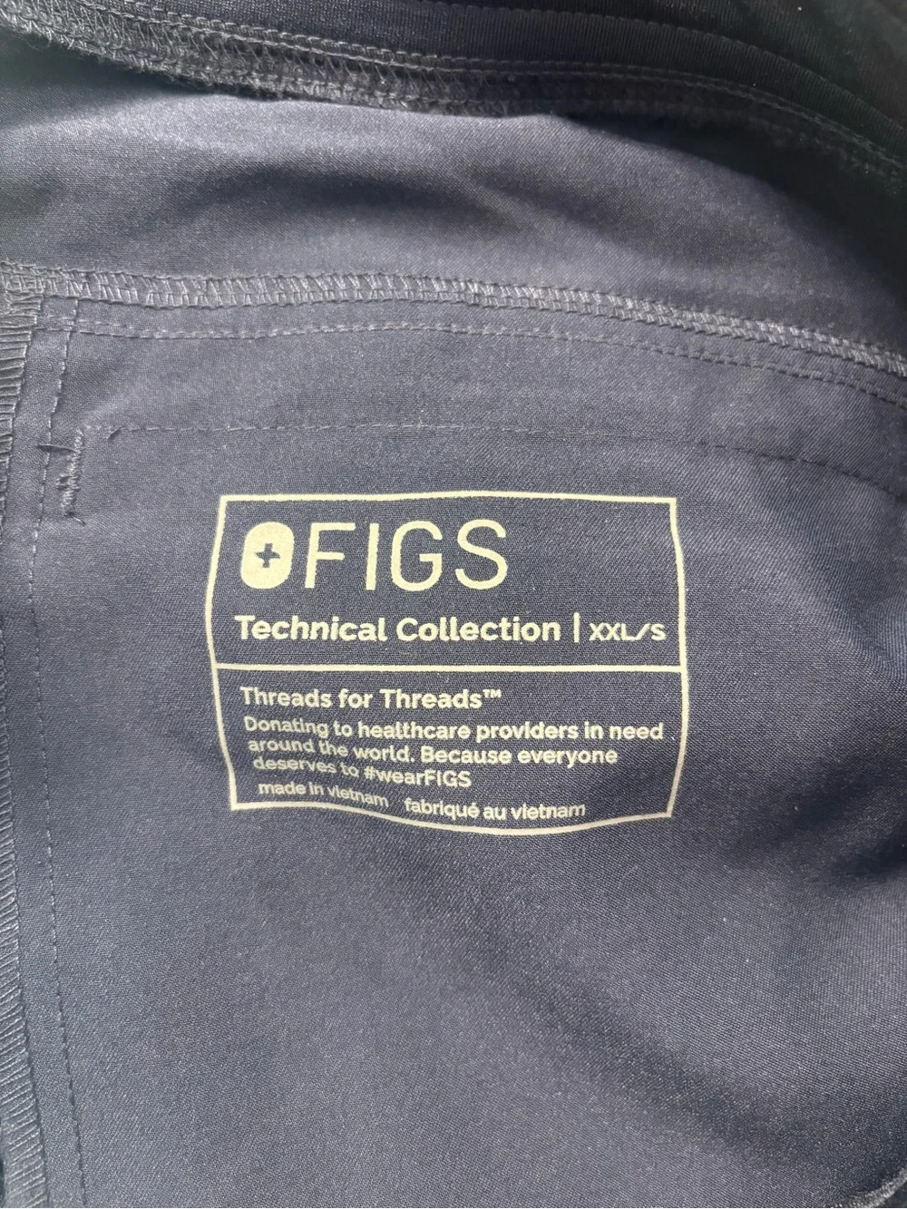 FIGS Navy straight leg jogger scrub pants